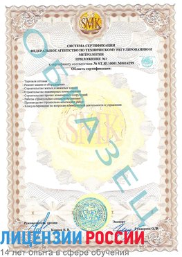 Образец сертификата соответствия (приложение) Тарасовский Сертификат ISO 14001